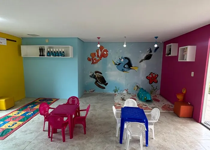 Ancorar Beira Mar Flats de 2 quartos Próximo ao Centro Pôrto das Galinhas